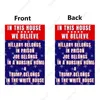 30 * 40 cm Trump Garden Flags 2024 Wahlkampfbanner Flachs Doppeldruck Trump Flag DHL-freie Lieferung