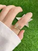 10Pcs Gold Plated Brass Open Ring Micro Pave CZ Butterfly Heart Star Girl Women Fashion Jewelry