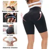 LANFEI Donna Vita alta Trainer Leggings Body Shaper Pantaloni dimagranti senza cuciture Gambe Ganci Push Up Allenamento Sport Pantaloni da corsa 211218