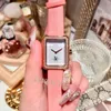 Мода женские кварцевые часы прямоугольник белый циферблат натуральная кожа мальчик. Watch Watch Bayfriend Clock 27 34 мм классический бренд леди