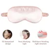 Masques pour les yeux de sommeil en soie Pure Silk Eye Cover Double-Side Eye Shade Sleeping Mask Cover Eyepatch Blindfolds Health Sleep Shield
