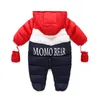 IYEAL born Baby Snowsuit Children Infant Winter Coat Warm Liner Hooded Zipper Jumpsuit Boys Girls Duck Down Outwear Overalls 210726411766