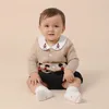 Toddler Baby Boys Sweater Coat for born Girls Knitted Cardigan Autumn Winter Kids Cartton Knitting Outwear Children Clothes 211106