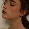 Vintage französischer Ohrstecker, elegante Ohrringe, High-End-Nischen-Perlenfee, weibliche Herbst- und Winter-Ohrclips ohne durchbohrten Schmuck