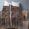 houten tweepersoonsbed
