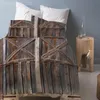 set di letto in legno