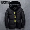 Högkvalitativ Vit Duck Tjock Down Jacket Män Coat Snow Parkas Male Warm Brand Clothing Winter OuterWear 210910