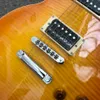 2021 Nouveau style de guitare électrique Un morceau de manche et de frettes de corps reliant le pont TuneoMatic Honey burst guitare en érable 0012193878