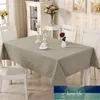 Couverture de Table moderne en coton, nappe unie Simple, tissu à thé, nappe de salle à manger, rectangulaire, pour la maison