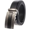 Ceinture en cuir à boucle automatique pour hommes, nouvelle mode noire classique Business, pour pantalons pour hommes