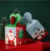 Christma Apple Box Verpakkingsdozen Papieren Bag Creatieve Kerstavond Xmas Fruit Gift Case Candy Retail Gyq