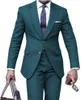 2021 Ny Dusty Rosa Bröllop Tuxedos Slim Fit Groom Suits Custom Made Groomsmen Prom Party Suits (Jacket + Byxor) Två knapp Svart par dag