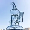 KLEIN TORNADO Recycler 7 дюймов кальянов 4 мм женский совместный сустав Bong 5 мм толщиной стеклянные водяные бонги с кварцевым банкомальным маслом могилы DAB