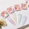 Nail Glitter 6 Grids Art In Luminous Pearl Shell Powder Aurora Mirror Rubbing Sugar Laser Oregelbunden Patch Symphony
