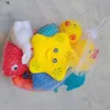 20 pièces animaux mixtes natation eau coloré doux flottant en caoutchouc canard presser son grinçant jouet de bain en gros