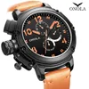 Reloj Mecánico automático ONOLA para hombre 2021, reloj de pulsera de cuero con esfera grande de lujo, deportivo informal a la moda, reloj masculino único Q0902