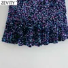 Zeefity Dames High Street Sexy V-hals Lovertjes Mini Jurk Vrouwelijke Chique Side Rits Ruffles Vestido Club Party Kleding DS4948 210603