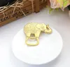 Kreatywne ślubne przysługi i prezent Lucky Golden Elephant Otwieracz do butelki Dostawy dla gości