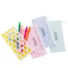 Storage Bags Eco-Friendly Pvc Stationery Zipper Office Bills Files Sundries Organizers Children Pencil Cases Purse Wallet