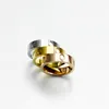 Högkvalitativ 4mm 5mm Titanium Steel Ring Ladies and Men Couples Jubileum Wedding Gift276Z