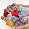 New Crinkle hijab lenço para mulheres muçulmanas de alta qualidade xales bandana islam turban turbante sólido headband khimar hijab abayas