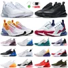 270 Trainers Womens Mens Sports Shoes Top Quality Cushion Jogging Sneakers Triple White Black Barely Rose Summer Gradient Guava Ice USA Tiger Navy Blue Size 36-45