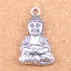 10 pezzi argento antico placcato bronzo meditare buddha charms ciondolo collana fai da te braccialetto braccialetto risultati 39 * 23mm