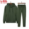 남자의 tracksuits 봄 가을 스포츠 슈트 플러스 사이즈 남자 트랙 무역 스포츠웨어 실행 Sweatsuit 세트 9XL 8XL 7xl 조깅