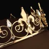 Hela cirkel Gold Prom Accessories King Men039S Crown Round Imperial Tiara 2106163950226