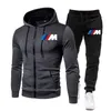 Herren Thermo-Sportbekleidung Modedruck 2-teiliger Polarfleece-Kapuzenanzug + Sporthose Radfahren Sportbekleidung S-3XL