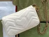 Realfine888 5A Bags 476433 16.5cm Marmont matelass￩ super mini sacs à main en cuir pour femme avec sac à poussière