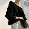 Dames Sweaters Neploe Fall 2021 Dameskleding Fashin Mohair Gebreide Tops Sexy Slash Hals Off Shoulder Oversized Pullovers Pull Femme