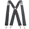 Moda Grande Adulto Mens Harness 4 Clip X-Tipo Gentleman Suspensórios Elastic Dupla Ombro Strap Calças Calças Acessórios
