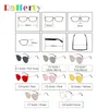 Ralferty Sunglass النساء مصمم الذهب معدن الإطار الأسود القط العين الشمس الزجاج UV400 شقة أعلى ظلال ل J9173 النظارات الشمسية