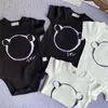 Новорожденные летние носиты снимают одежду с короткими рукавами детская одежда милые медвежьи девочки для мальчиков рамки206L