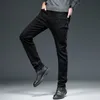 Men's Jeans 2022 Classic Style Men Brand Business Casual Stretch Slim Denim Pants Blue Black Trousers Males Big Size 28-40