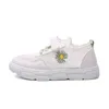 Meisjes Schoenen Tennis Sportieve Lopende Schoen Wit Kleine Daisy Flowers Children's Sportschoenen Kleine Kids Sneakers Gym Shose 210913