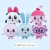 Оригинал 2029 см. Ребенок Рики 5pcsset Cartoon Plush Toys Krashy Chichi Rosy Wally Pandy Painted Animal Doll For Girls Kids Gift 26372934