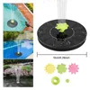 Decoração do jardim com colorido levou luz noite piscina lagoa fonte solar fonte flutuante submersível 4 spray bicos birdbath decorações