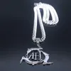 펜던트 목걸이 3 토끼 AFI 스테인리스 스틸 체인 남성 남녀 실버 컬러 목걸이 보석 체인 Collier N4324S06288Q