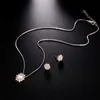 Pendant Necklaces Stylish Temperament Snowflake Jewelry Ladies Crystal Necklace Women Wedding Party Y20