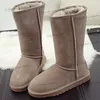 2023 Designer Australien Australiska skor St￶vlar Kvinnor Kvinnor M￤n Winter Snow Takato Glitter Fluff Furry Satin Boot Ankel Punk Booties L￤der utomhus #FC