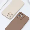 Colorful Silicone Cute High Quality Matte Soft Phone Cases Fashion Simple Cellphone Covers for iPhone 11 12 13 Series Other Brands Models