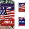 President Donald Trump 2024 Flagga 30 * 45cm Maga Kag Republikanska USA Flaggor Anti Biden Biden Biden Funny Garden Campaign Banner G31701