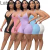 Mulheres Jumpsuits Designer Slim Sexy V Neck suspender macacão cor sólida onesise poço tira bodysuit sem encosto uma peça calças 5 cores