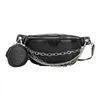 Waist Bags Luxury Women's Chain Fanny Pack 2021 Bag Wide Shoulder Belt Designer Brand Pu Leather Crossbody Chest