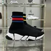 Triple s Knit Sokken Schoenen Mesh Speed 2.0 Trainer High Race Runners Designer Sneaker Zwart Wit Casual Trainers Sneakers met doos maat 35-45