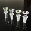 Od 27mm färgglada Rökningstillbehör Heady Glass Bowls 14mm Male Joint Quartz Bowl Tobaksverktyg för olja DAB Riggar Vattenrör