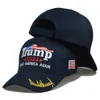 Haft 2024 Trump Baseball Hats USA Wybory prezydenckie Trmup Ten sam styl Hat Ambroided Ponytail Ball Cap