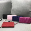 2023 Luxury Designers Classic Plånbok med låda Högkvalitativ Lady Handbag Flip Clutch Bag Wholesale 405